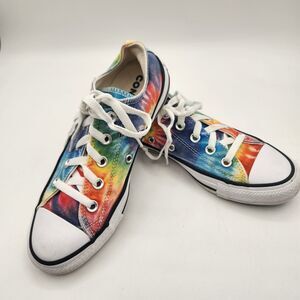 Converse Chuck Taylor All Star Shoes Low Tie Dye Rainbow Women's 6 Men's 4